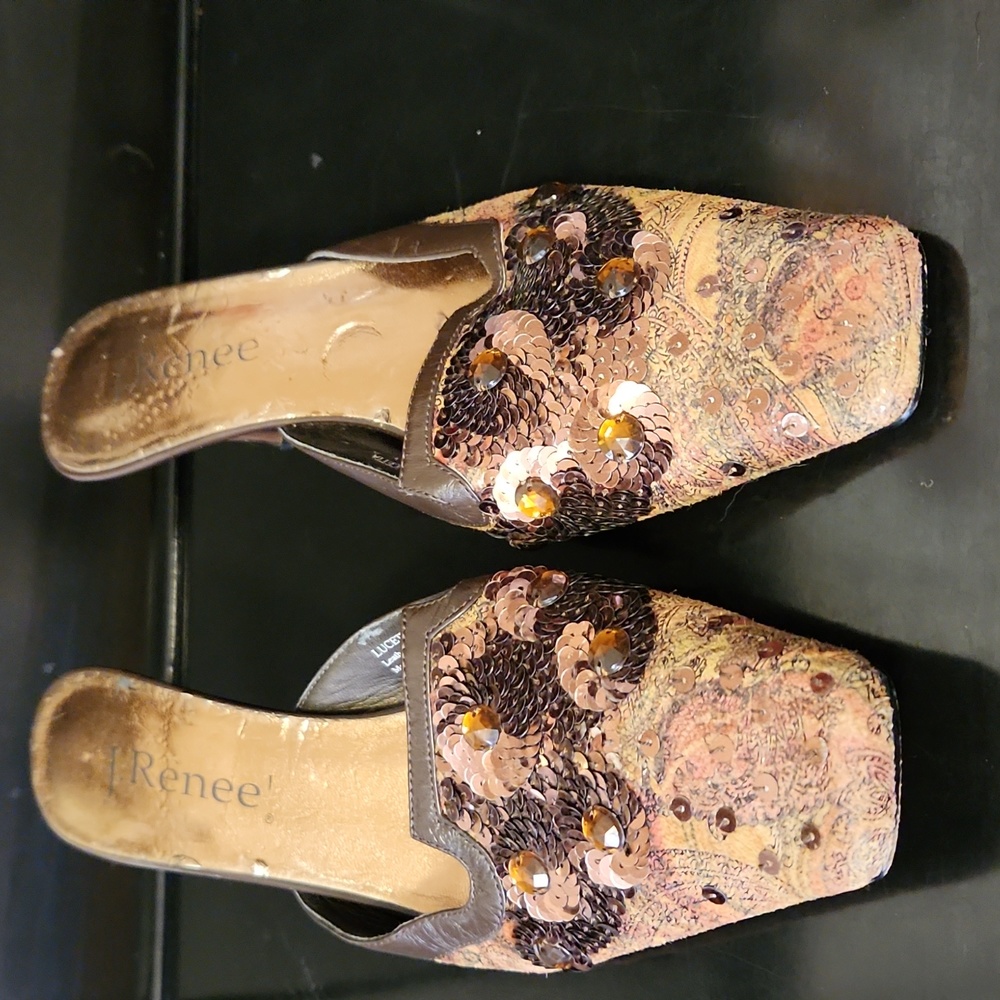 J. Renee Embellished Mules